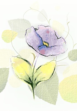 五顏六色的花的矢量插圖