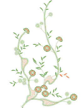 繡花 花紋 花朵 免費(fèi)素材