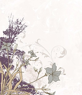 畫花卉背景矢量插畫