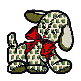 繡花 小狗 蝴蝶結(jié) 免費(fèi)素材