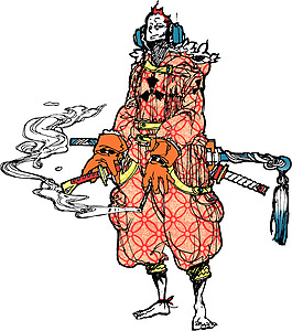位圖 插畫 主題 武士 人物 免費(fèi)素材