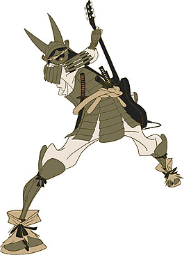 位圖 插畫 主題 武士 人物 免費(fèi)素材