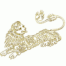 繡花 獅子 免費(fèi)素材