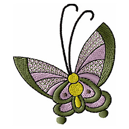 绣花 蝴蝶 免费素材