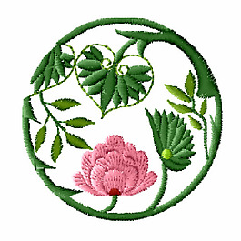 繡花 植物 花朵 樹葉 免費素材