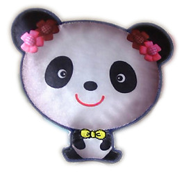 貼布 熊貓 花朵 免費(fèi)素材