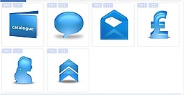 藍(lán)色設(shè)計電腦圖標(biāo)下載