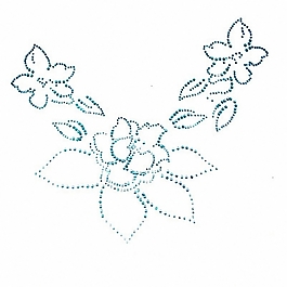 燙鉆 花朵 樹葉 免費(fèi)素材