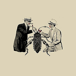 位圖 插畫 手繪 抽象 拼貼 免費素材