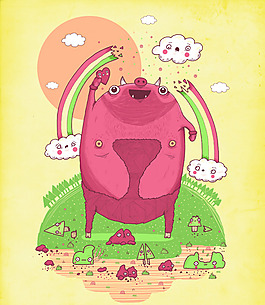 位圖 插畫 卡通插畫 卡通插畫師 免費(fèi)素材