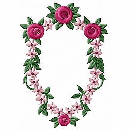 繡花 花朵 樹(shù)葉 花環(huán) 花紋 免費(fèi)素材