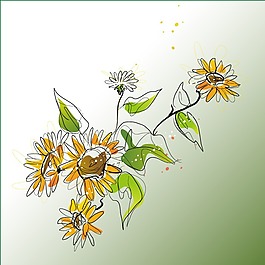 印花矢量圖 水彩 植物 花卉 花朵 免費(fèi)素材