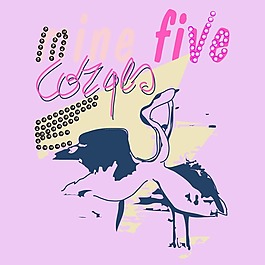印花矢量圖 印燙結(jié)合 文字 英文 動(dòng)物剪影 免費(fèi)素材
