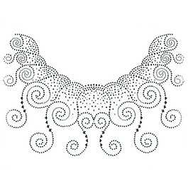 燙鉆 領(lǐng)邊 云紋 免費(fèi)素材