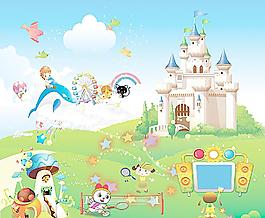 幼兒園墻畫廣告設(shè)計(jì)素圖片