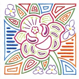 繡花 花卉 條紋 家紡 免費(fèi)素材