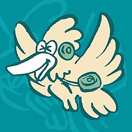 印花矢量圖 可愛(ài)卡通 卡通動(dòng)物 鳥 色彩 免費(fèi)素材
