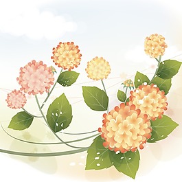 印花矢量圖 植物 花卉 優(yōu)雅植物 色彩 免費(fèi)素材