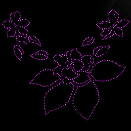 領(lǐng)邊 燙鉆 植物 花卉 免費素材