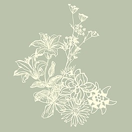 印花矢量圖 植物 花卉 優(yōu)雅植物 色彩 免費(fèi)素材