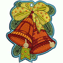 繡花 鈴鐺 蝴蝶結(jié) 圣誕節(jié) 免費素材