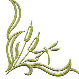 绣花 花卉 蜻蜓 家纺 免费素材