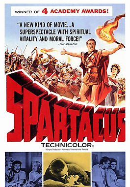 位图 欧美怀旧 老电影海报 SPARTACUS 斯巴达克思 免费素材