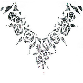 領(lǐng)邊 燙鉆 花紋 免費素材