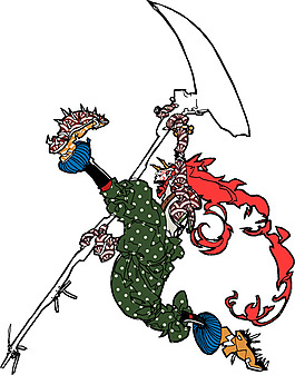 位圖 插畫 主題 武士 人物 免費(fèi)素材