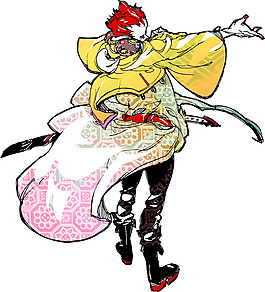 位圖 插畫 主題 武士 人物 免費(fèi)素材