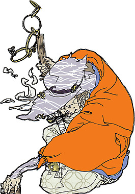 位圖 插畫 主題 武士 人物 免費(fèi)素材