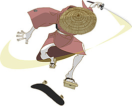 位圖 插畫 主題 武士 人物 免費(fèi)素材