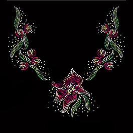 領(lǐng)邊 燙鉆 花卉 花朵 樹葉 免費(fèi)素材