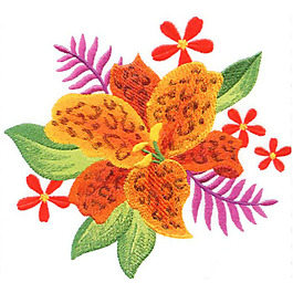 繡花 花卉 家紡 免費素材