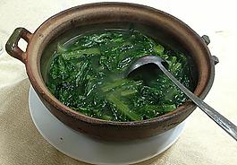 雞湯麥菜煲圖片