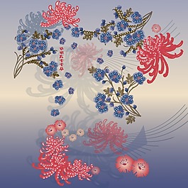 印花矢量圖 植物 花卉 優(yōu)雅植物 色彩 免費(fèi)素材