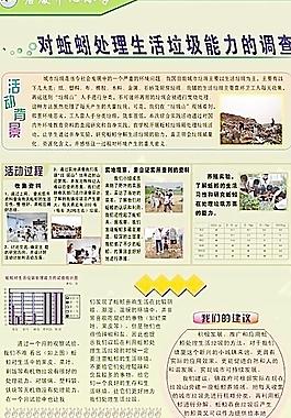 對蚯蚓處理生活垃圾能力調(diào)查圖片
