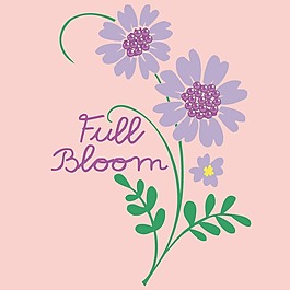 印花矢量圖 圖文結(jié)合 文字 英文 植物 免費(fèi)素材
