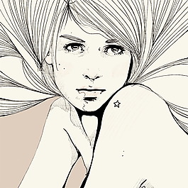 位圖 插畫 時(shí)尚插畫 人物插畫 時(shí)尚插畫 免費(fèi)素材