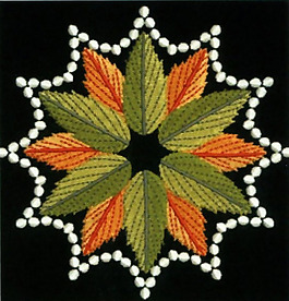 繡花 樹葉 家紡 免費(fèi)素材