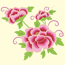 印花矢量圖 植物 花卉 優(yōu)雅植物 色彩 免費素材
