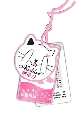 吊牌 文字 英文 小猫 心形 免费素材