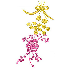 繡花 植物 花卉 花朵 家紡 免費(fèi)素材