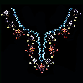 領(lǐng)邊 鉚釘 花朵 免費(fèi)素材