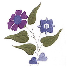 繡花 植物 花朵 樹葉 葉子 免費(fèi)素材