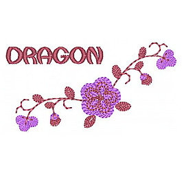 繡花 文字 英文 植物 花朵 免費(fèi)素材