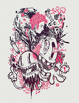 位圖 插畫 插畫師 Raul Urias 免費素材