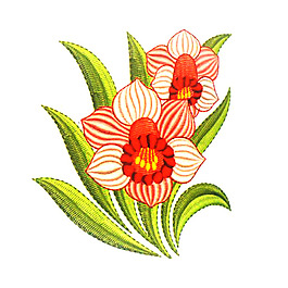 繡花 植物 花卉 花朵 樹葉 免費(fèi)素材