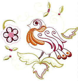 繡花 鳥類 花卉 家紡 免費素材