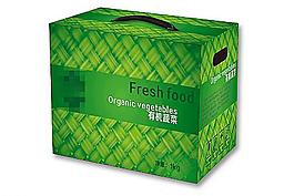 有機蔬菜包裝盒設(shè)計 (展開圖)圖片